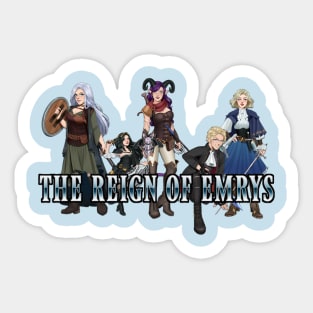 The Reign of Emrys Cast Sticker